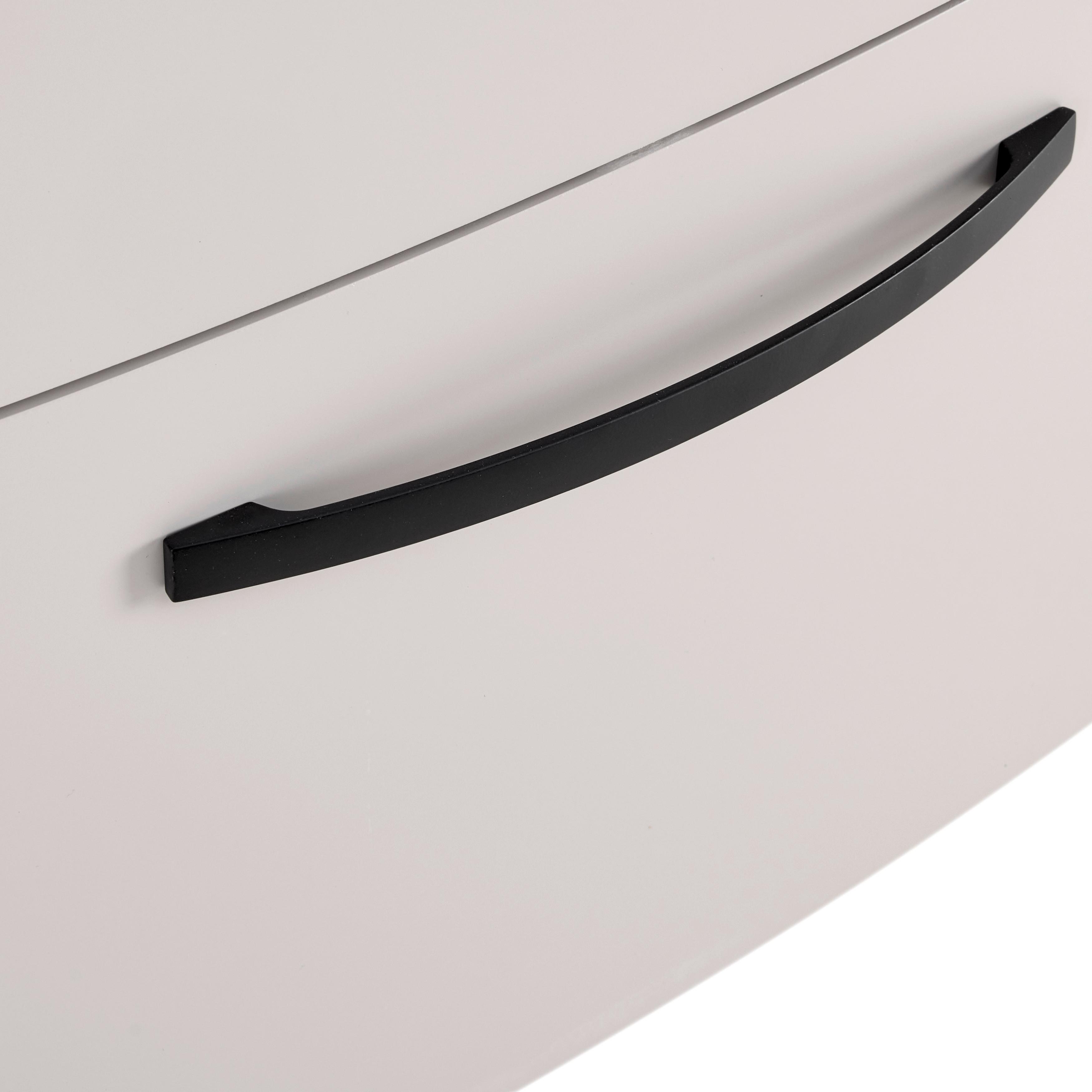 TVÄTTSTÄLL MED KOMMOD FLORENZ -EXKLUSIV- - vit/svart, Modern, metall/trämaterial (90/60/45cm) - Mömax