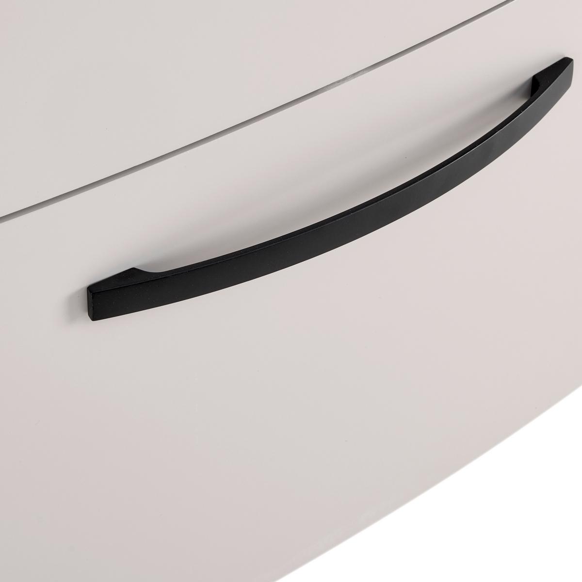 Waschtischkombi Florenz Kaschmirfarben - Schwarz/Weiß, MODERN, Keramik/Holzwerkstoff (90/60/45cm) - Mömax