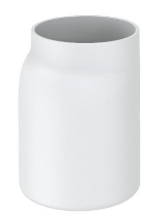 Zahnputzbecher Naime in Weiss - Weiss, Modern, Kunststoff (8/11/7,1cm) - Premium Living