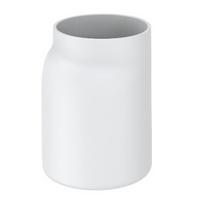 Zahnputzbecher Naime in Weiss - Weiss, Modern, Kunststoff (8/11/7,1cm) - Premium Living