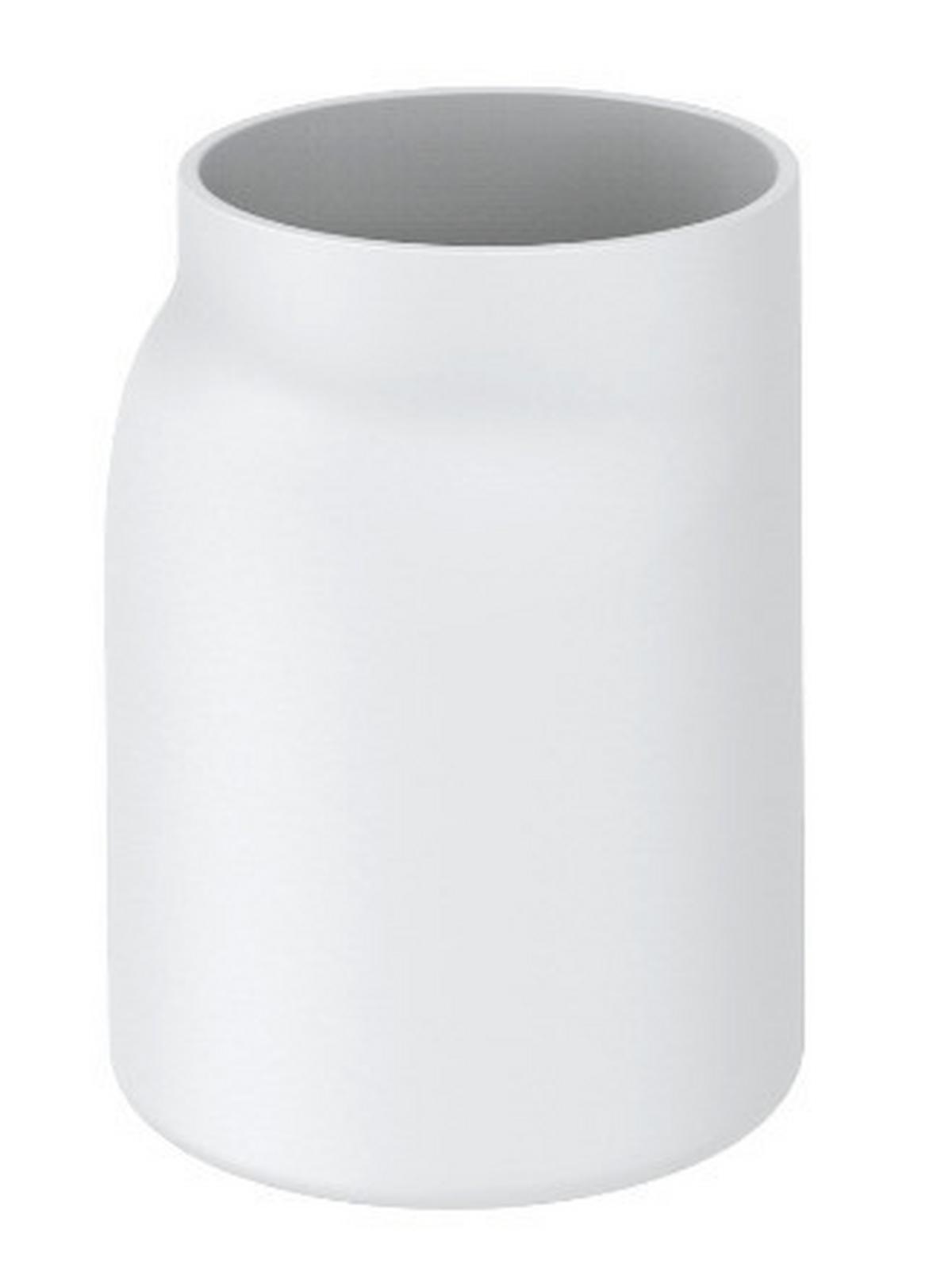 Zahnputzbecher Naime in Weiss - Weiss, Modern, Kunststoff (8/11/7,1cm) - Premium Living