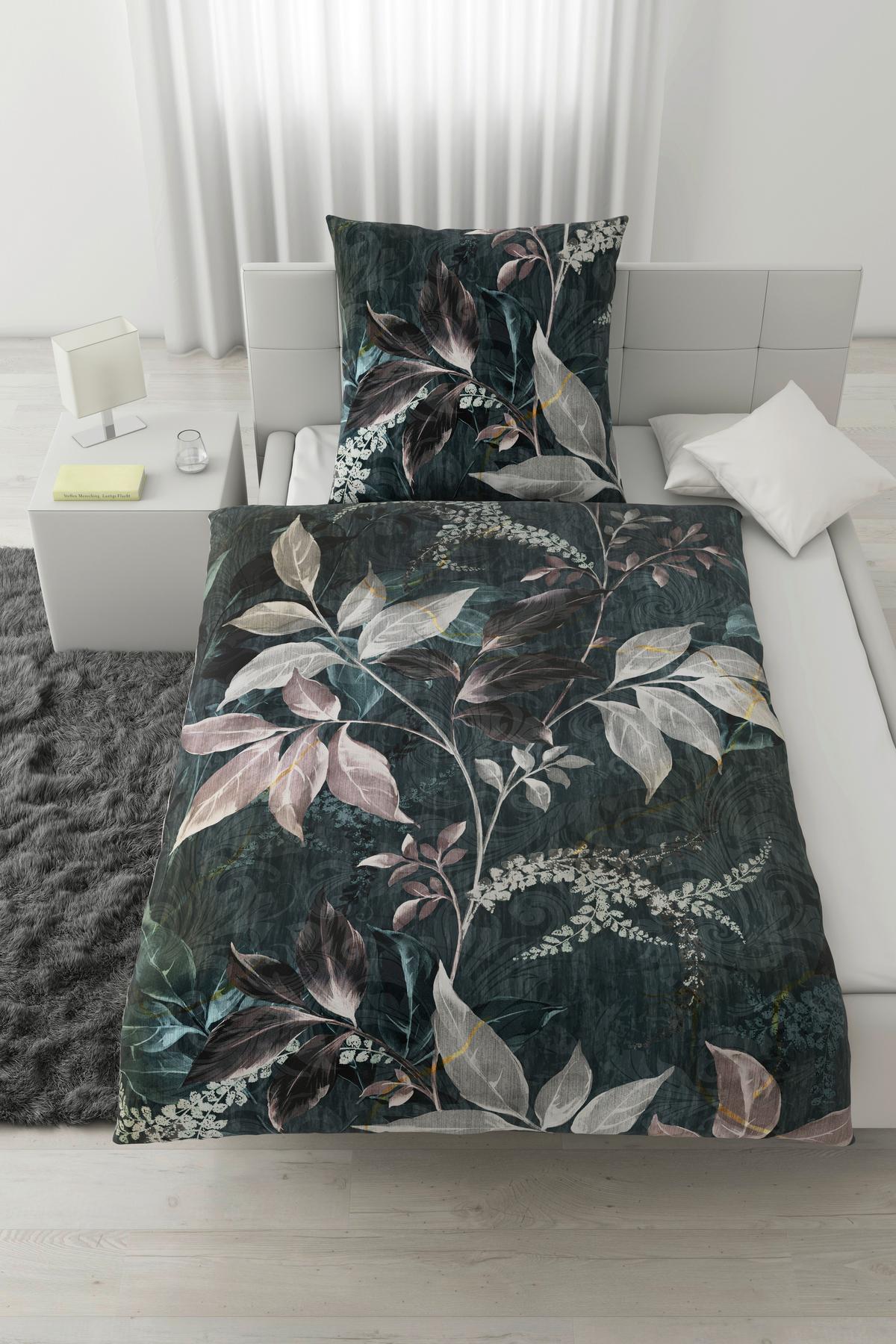 POŚCIEL CHIARA XL - antracytowy, Konventionell, tkanina (155/220cm) - Modern Living