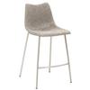 Barhocker My Solo ca. 49x100 cm Hellgrau - Edelstahlfarben/Hellgrau, KONVENTIONELL, Textil/Metall (49/99,5/55cm) - Livetastic