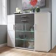 Highboard Weiß/Grau Holz - Weiß/Grau, MODERN, Holz/Holzwerkstoff (171/134/44cm) - Modern Living