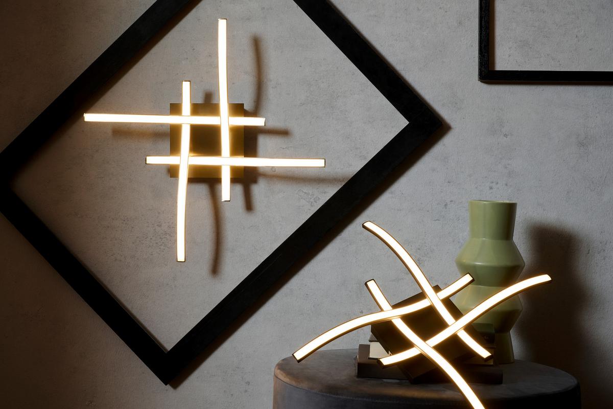 LAMPA SUFITOWA LED MANHATTAN II *SBN* - czarny/opal, Konventionell, tworzywo sztuczne/metal (47,5/47,5/9,5cm) - Novel