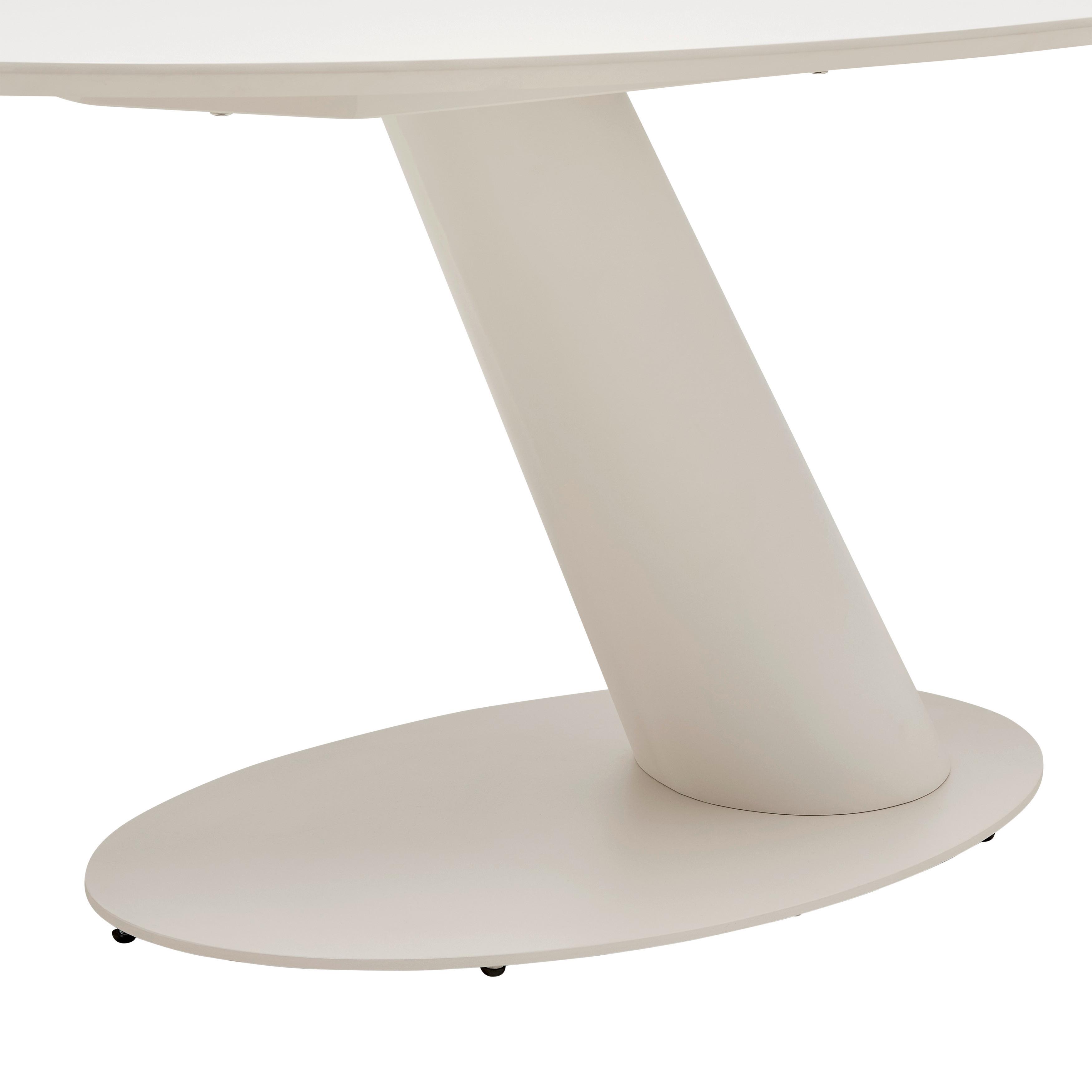 MATBORD STEVEN - beige, Design, metall/trämaterial (180/95/76cm) - Mömax