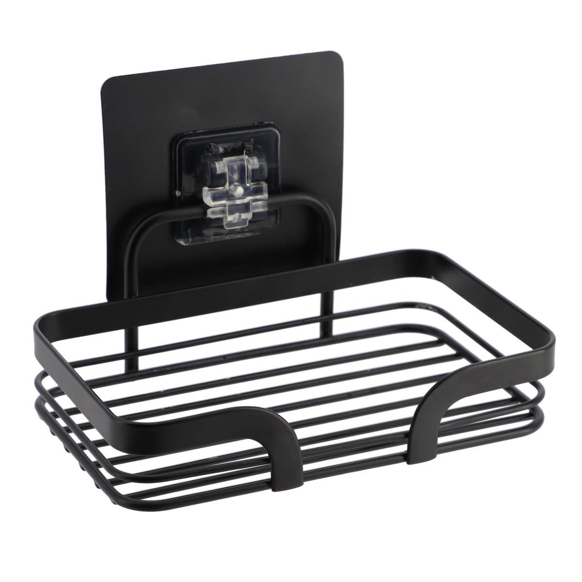 Suport pentru săpun Batho - negru, Basics, metal (14,2/5,5/14,5cm)