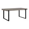 Esstisch Mila Eichefarben MDF ca. 180x90 cm - Eichefarben/Schwarz, MODERN, Metall (180/90/76cm) - Bessagi Home