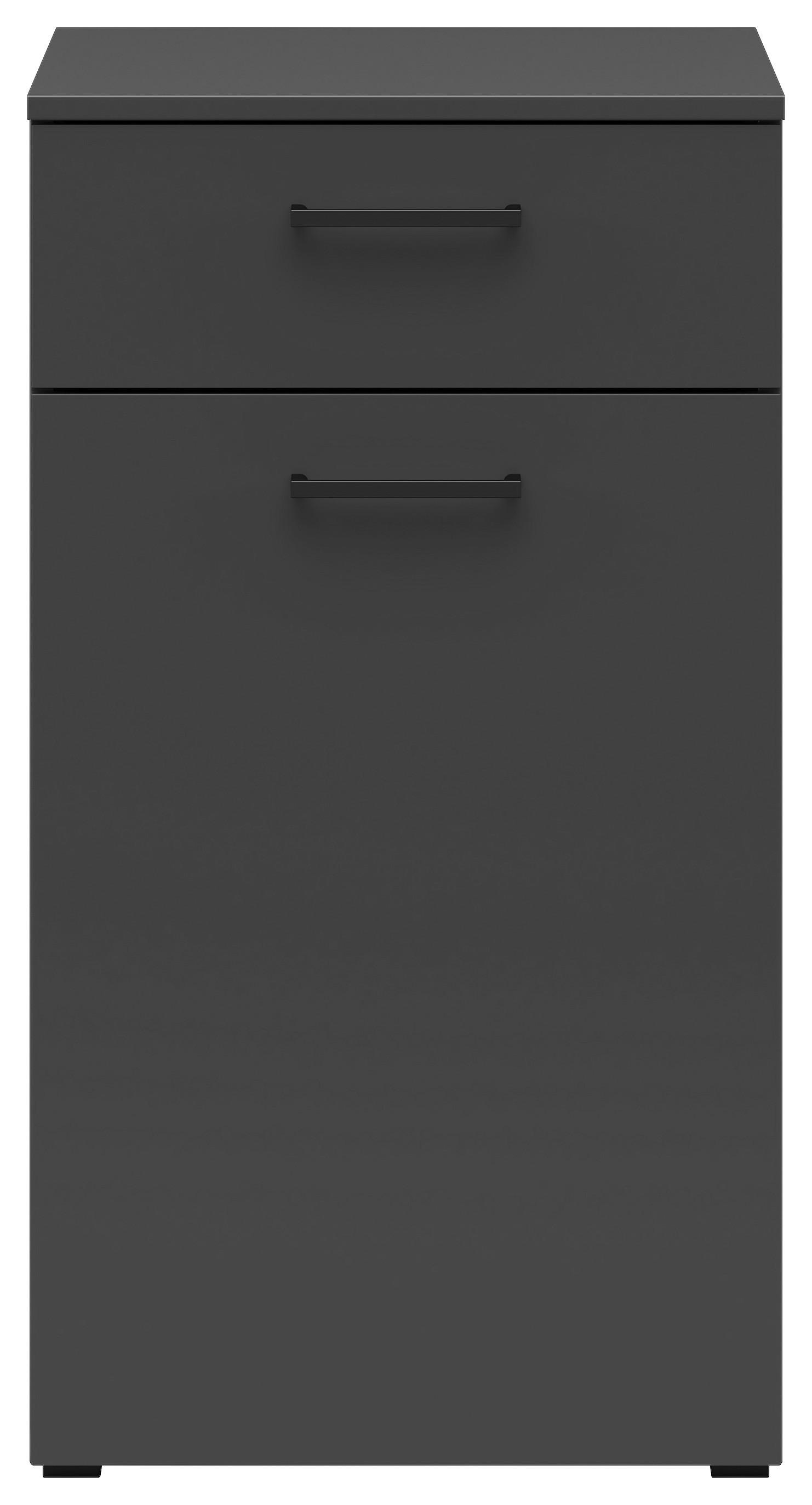 Kommode Multistauraum Graphitfarben - Anthrazit/Graphitfarben, Modern, Holzwerkstoff/Kunststoff (45/83/40cm) - Premium Living