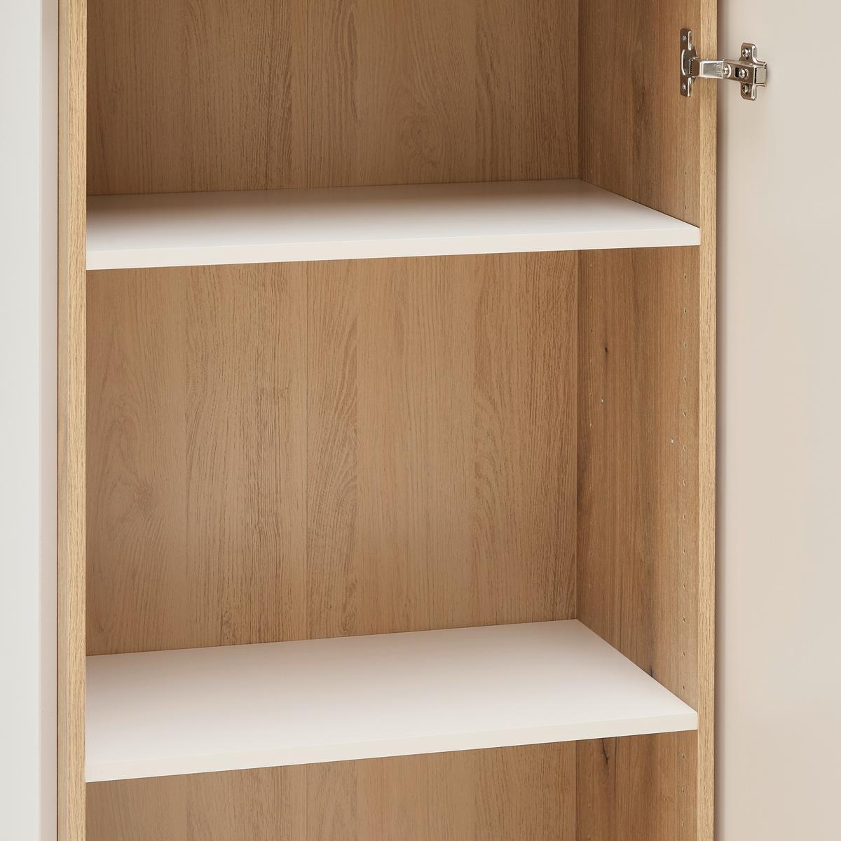 Schuhschrank Antonio Creme/Eichefarben - Eichefarben/Creme, MODERN, Holzwerkstoff/Kunststoff (61/133/38cm) - Mömax