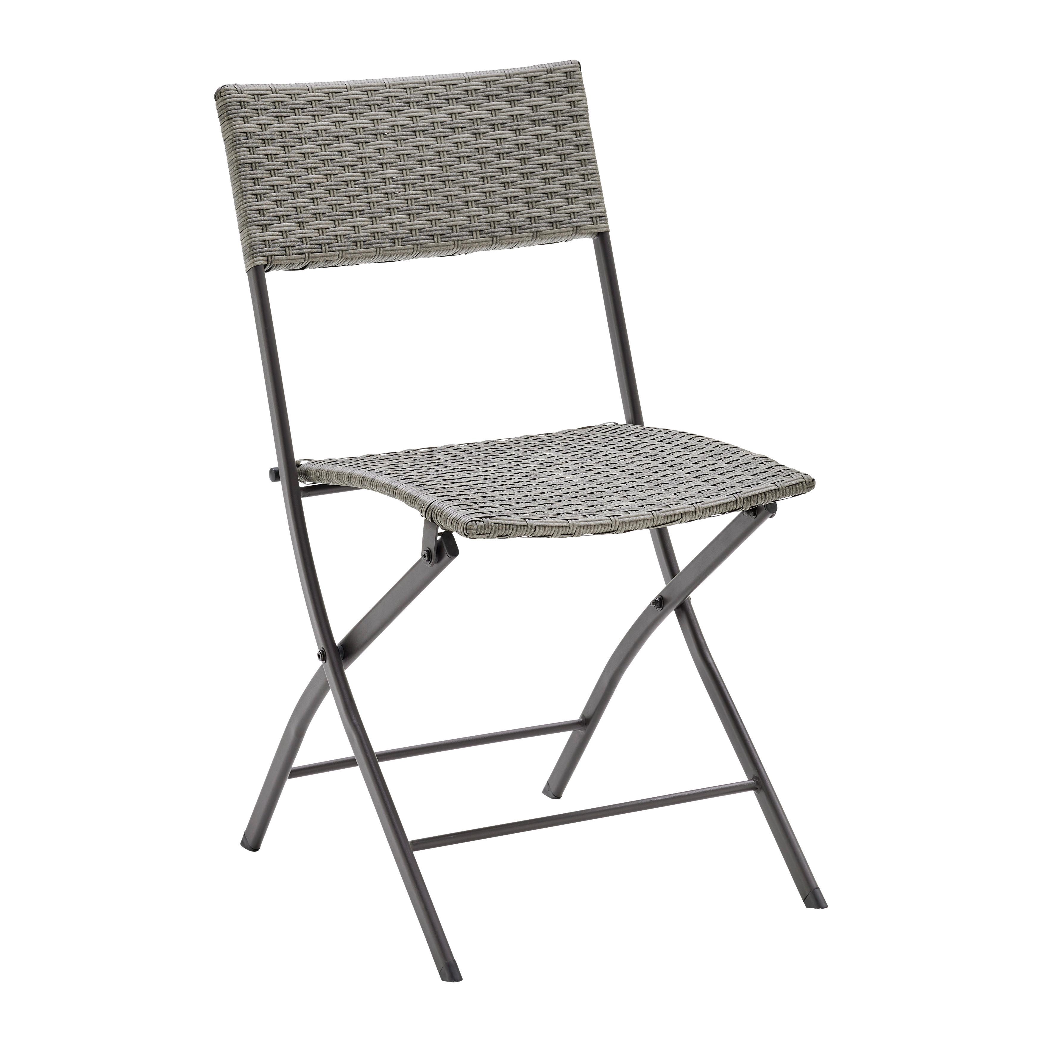 BALKONGMÖBLER SET MARIO - gråbrun, Modern, metall/textil (120/75/105cm) - Bessagi Garden
