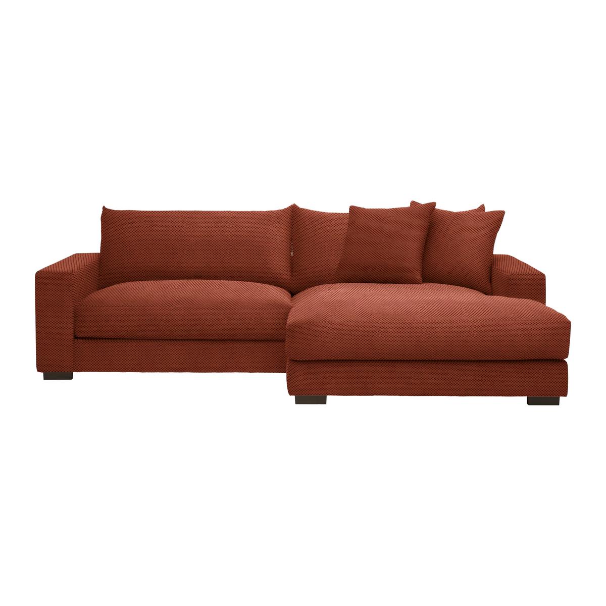 Ecksofa Pedro Terracotta - Terracotta, MODERN, Textil (265/83/180cm) - Mömax