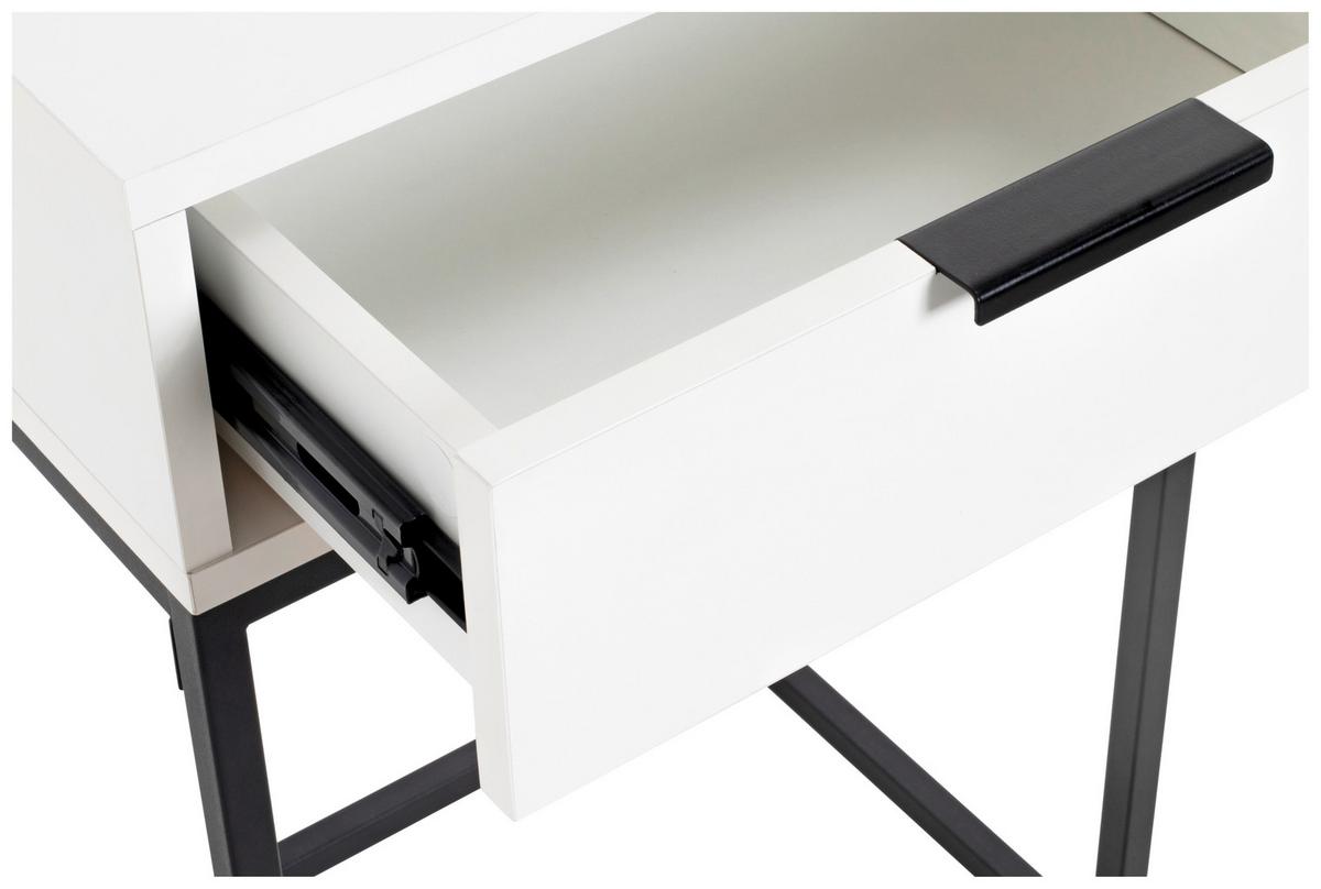 NOPTIERA ILVA - alb/negru, Konventionell, metal/material pe bază de lemn (40/60/28cm) - Mömax