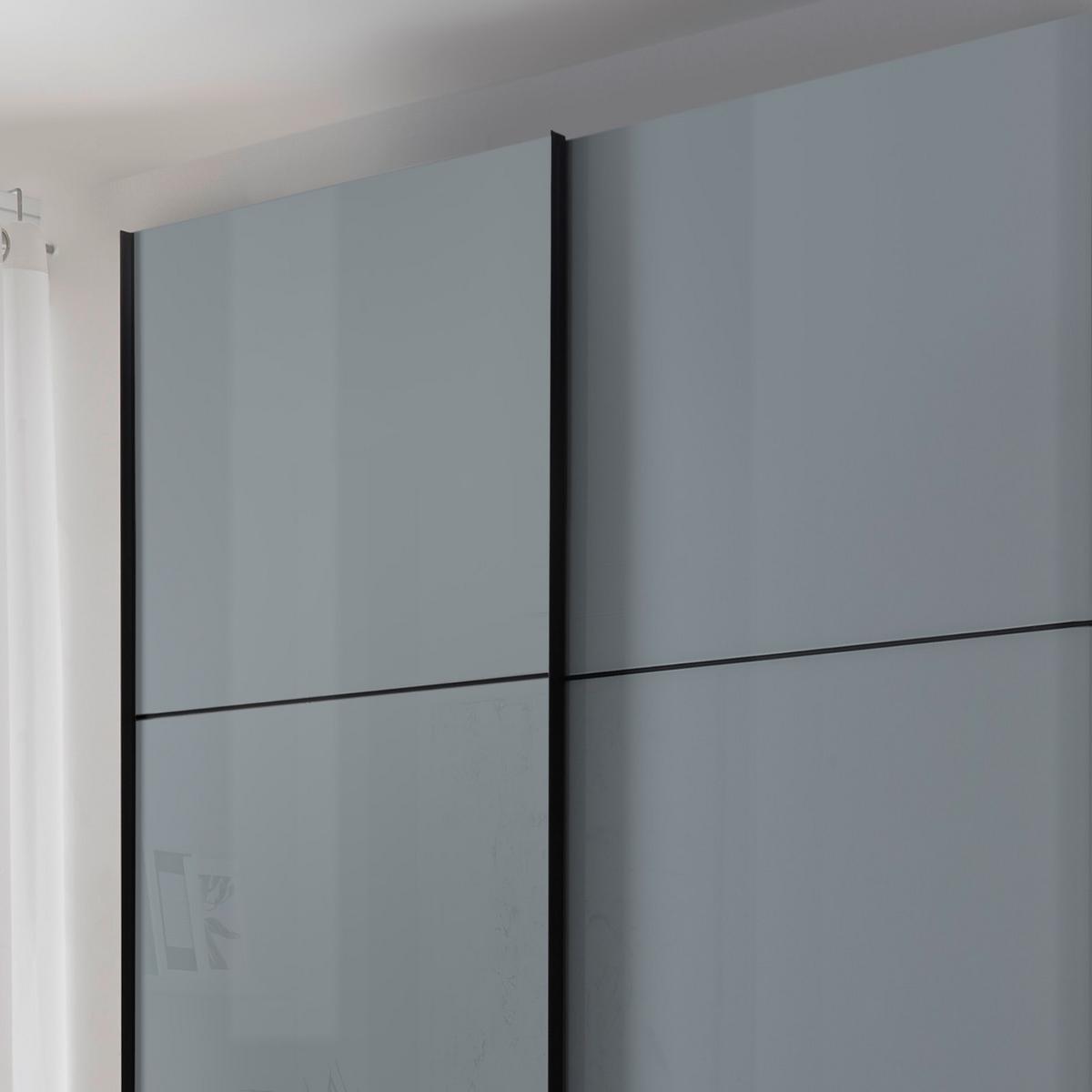 Ormar Sa Staklenim Kliznim Vratima Includo - bijela/tamno siva, Moderno, staklo/drvni materijal (167/222/68cm) - Premium Living