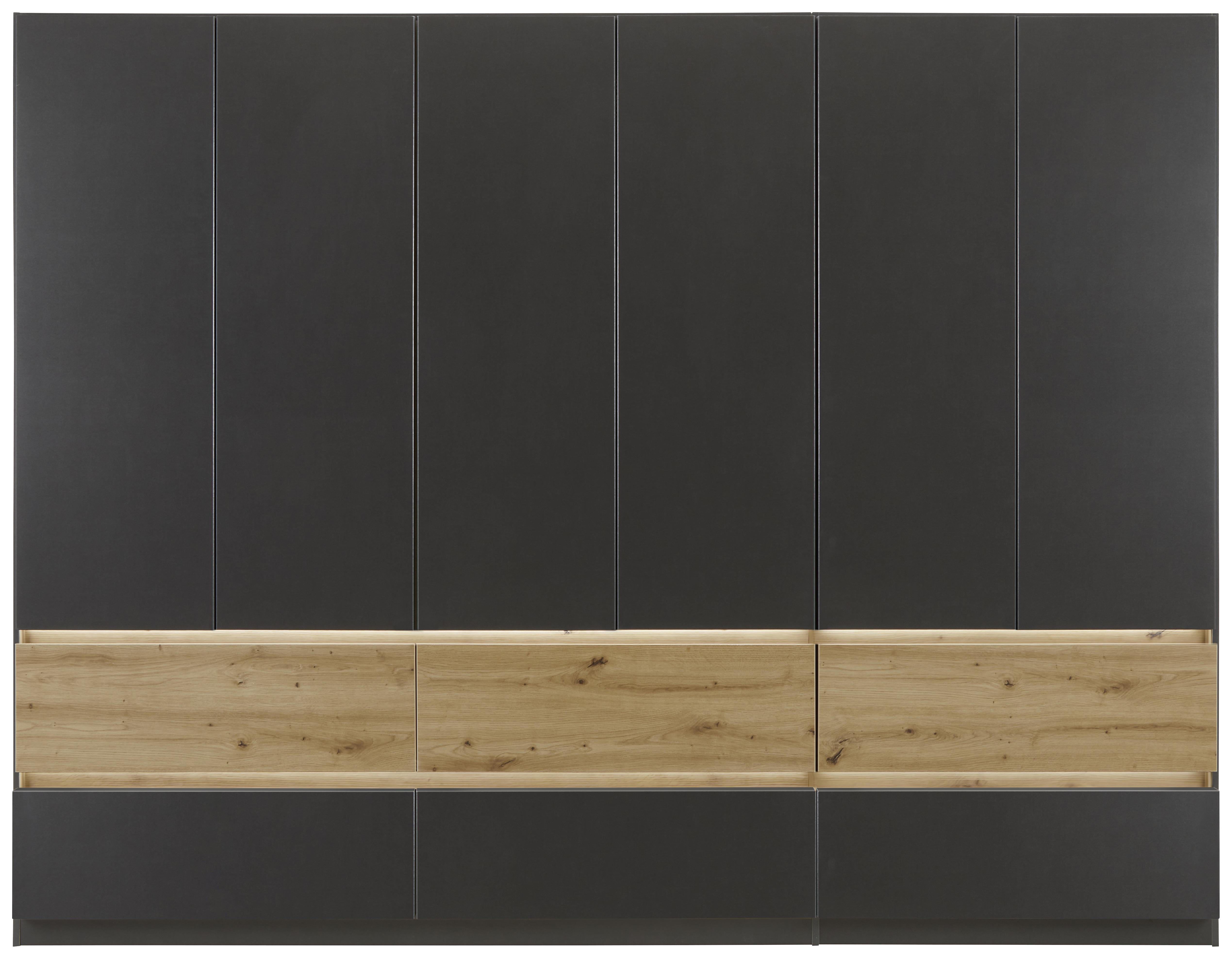Ormar S Klasičnim Vratima Maxim - siva, Konventionell, drvni materijal (271/210/54cm) - Premium Living