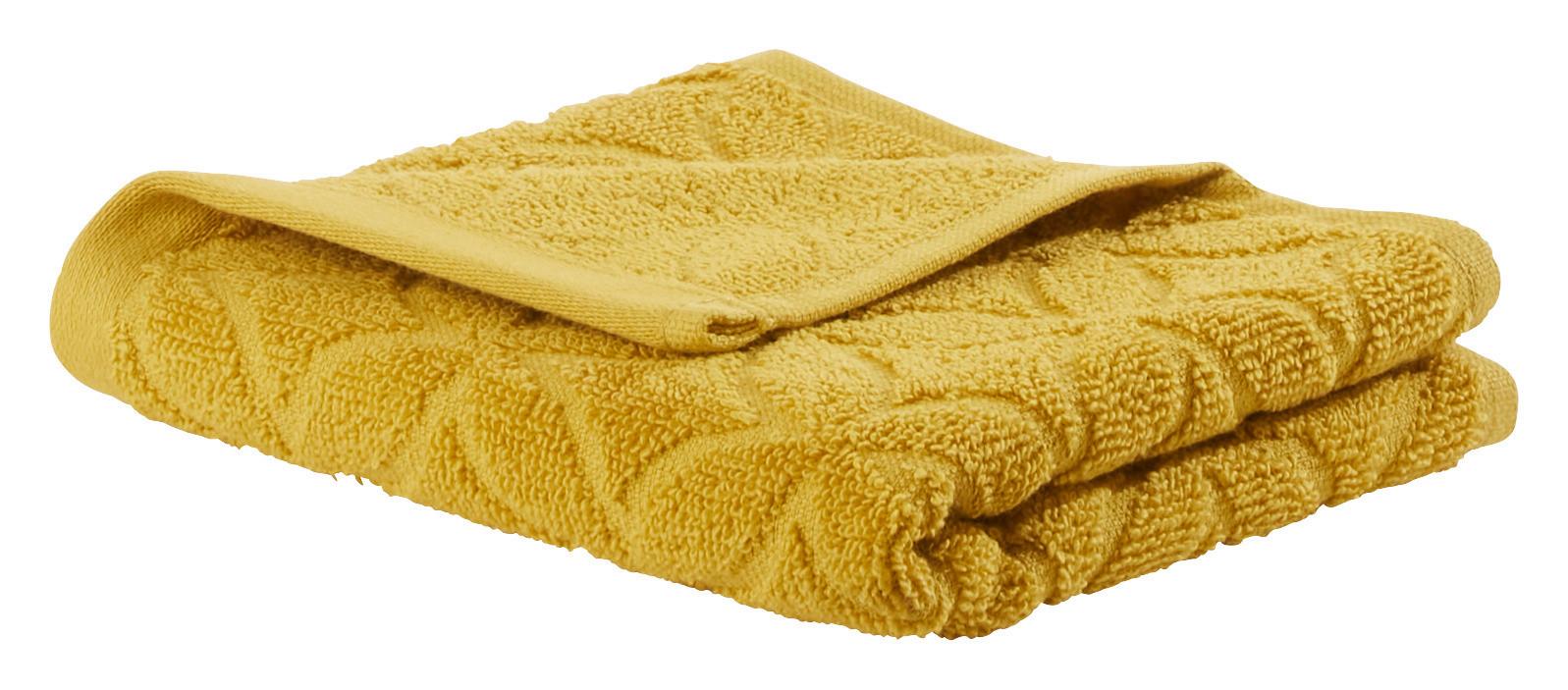 Gästetuch Naime in Gelb ca. 30x50cm - Gelb, Lifestyle, Textil (30/50cm) - Modern Living