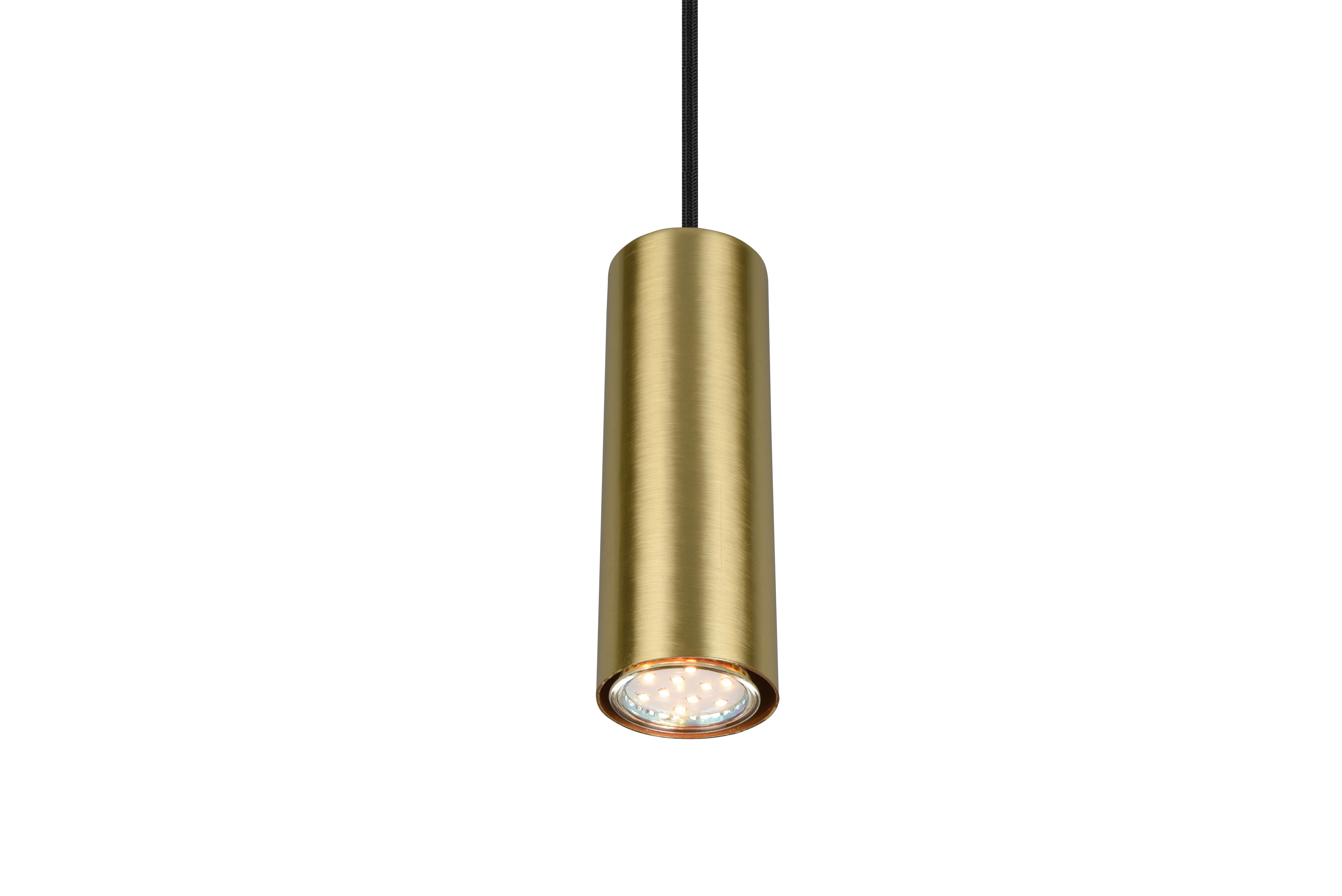 Hängeleuchte Duoline Marley in Messingfarben max. 25 Watt - Messingfarben, Design, Metall (6/180cm) - Trio Leuchten
