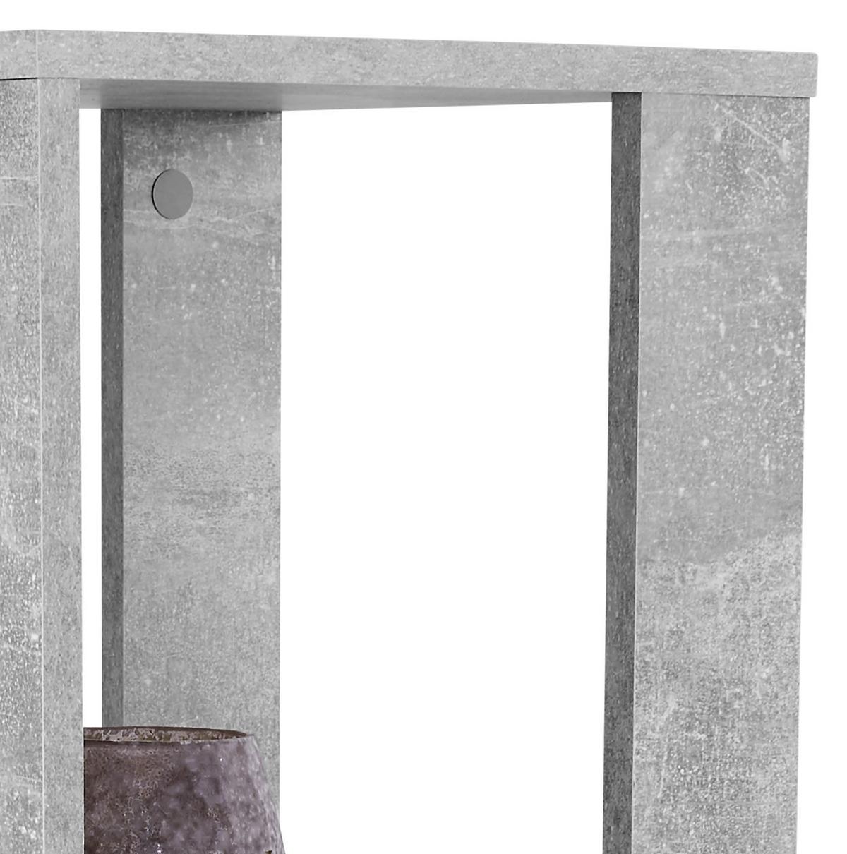 Etajeră Rolly - gri, Modern, plastic/material pe bază de lemn (34/111/34cm) - Modern Living