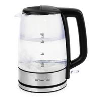 Wasserkocher Carolin in Schwarz ca. 1,7l - Schwarz, Glas/Kunststoff (21,5/15/24cm) - Insido