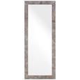 Wandspiegel in Braun/Silber - Silberfarben/Braun, MODERN, Glas/Holzwerkstoff (70/180cm)