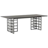 ESSTISCH YSTAD - Schwarz, Design, Holz/Metall (220/100/75cm) - Livetastic