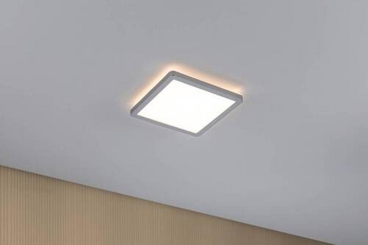 LED-Paneel Atria Shine in Chromfarben max. 11,2 Watt - Chromfarben, Basics, Kunststoff (19/19/2,8cm) - Paulmann