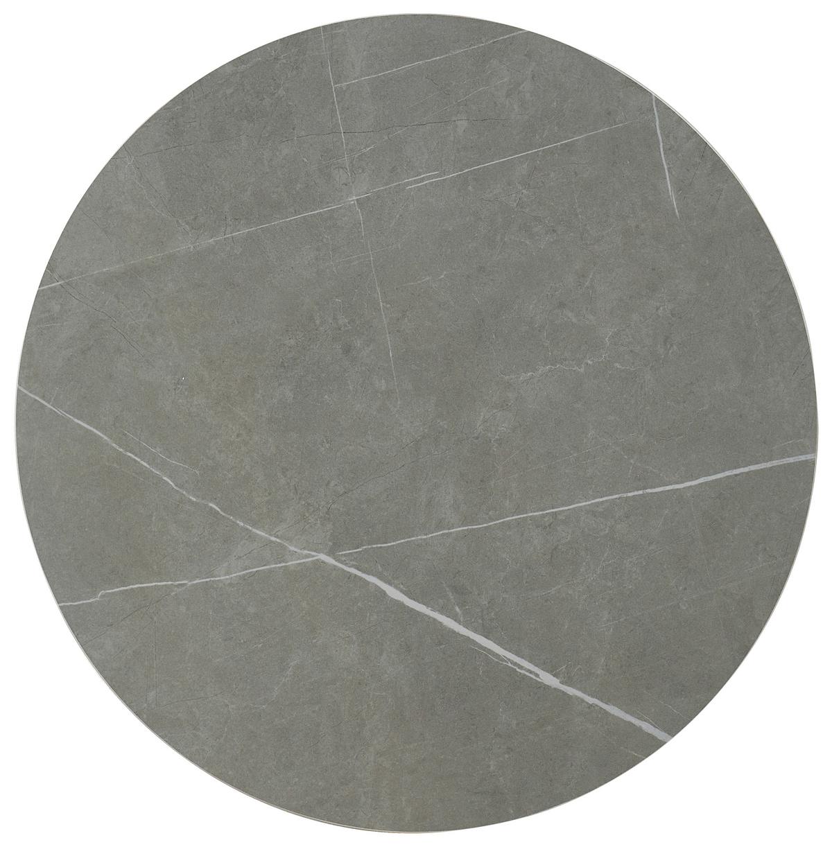 STOLIK BOCZNY MARBLE - czarny/szary, Design, metal/ceramika (60/60/45cm) - Livetastic