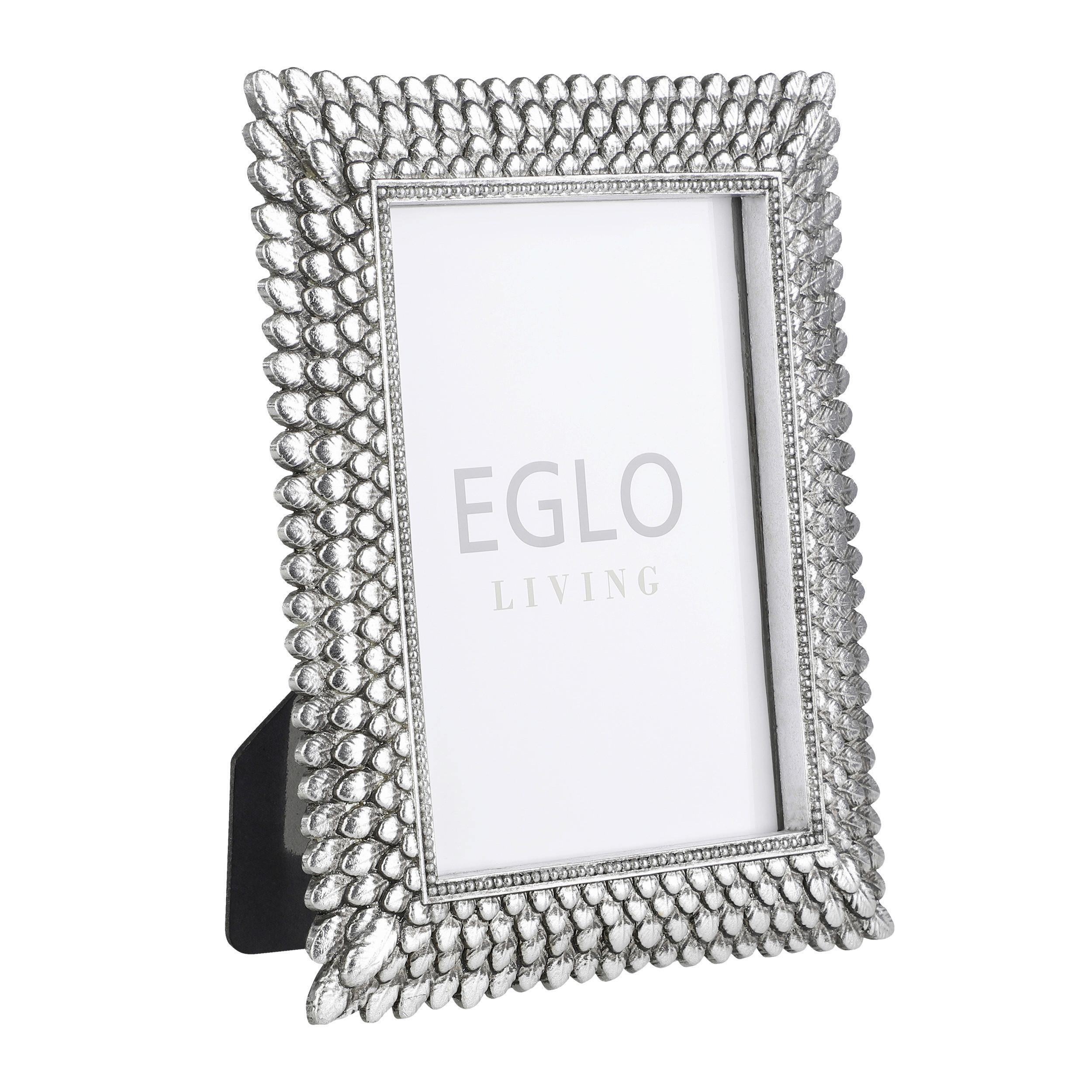 Bilderrahmen Esashi Nickelfarben ca. 20x24,5cm - Nickelfarben, Trend, Glas/Kunststoff (20/2,5/24,5cm) - Eglo