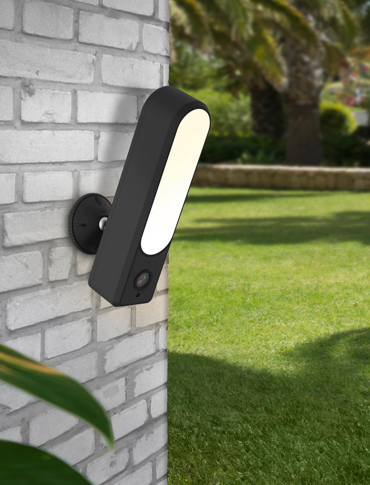 KINKIET ZEWNĘTRZNY CAM *SH* - czarny, Basics, tworzywo sztuczne (5,5/6,1/21cm) - Ambia Garden