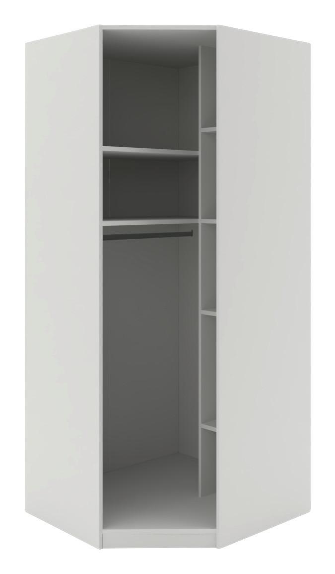 Eckschrank "UNIT" in Weiß - Weiß, MODERN, Holzwerkstoff (91,1/210/91,1cm) - Based