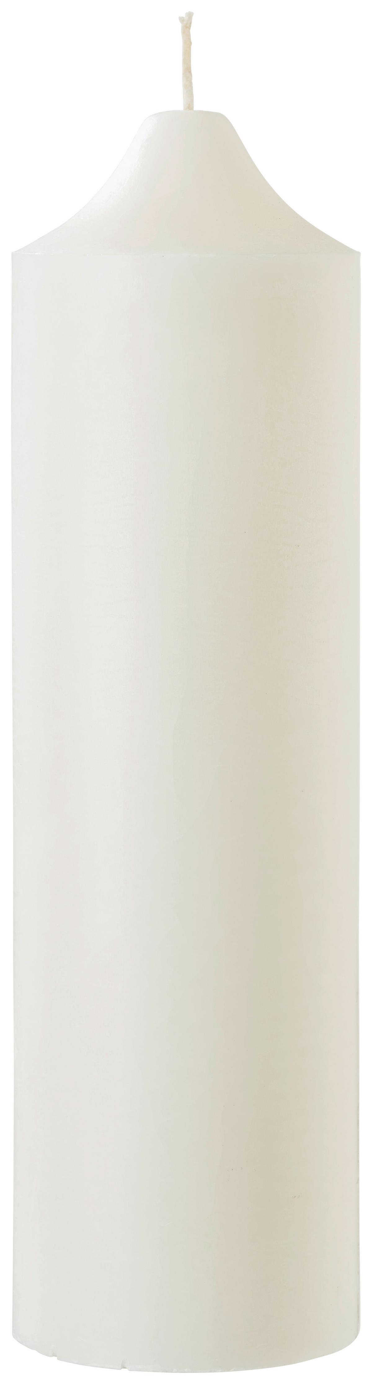 Stumpenkerze Organic in Weiß - Weiß (10/35cm) - ecoTree