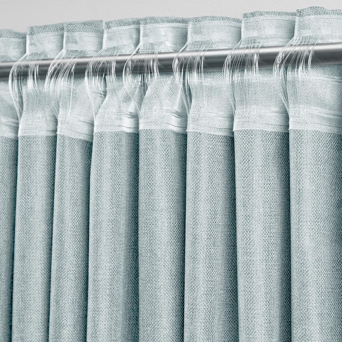 Končana Zavesa Andi 2 Kos - srebrne barve, Konvencionalno, tekstil (140/245cm) - Modern Living