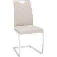Schwingstuhl Schlammfarben/chrom - Chromfarben/Schlammfarben, MODERN, Textil/Metall (47,5/97,5/58,5cm) - Based
