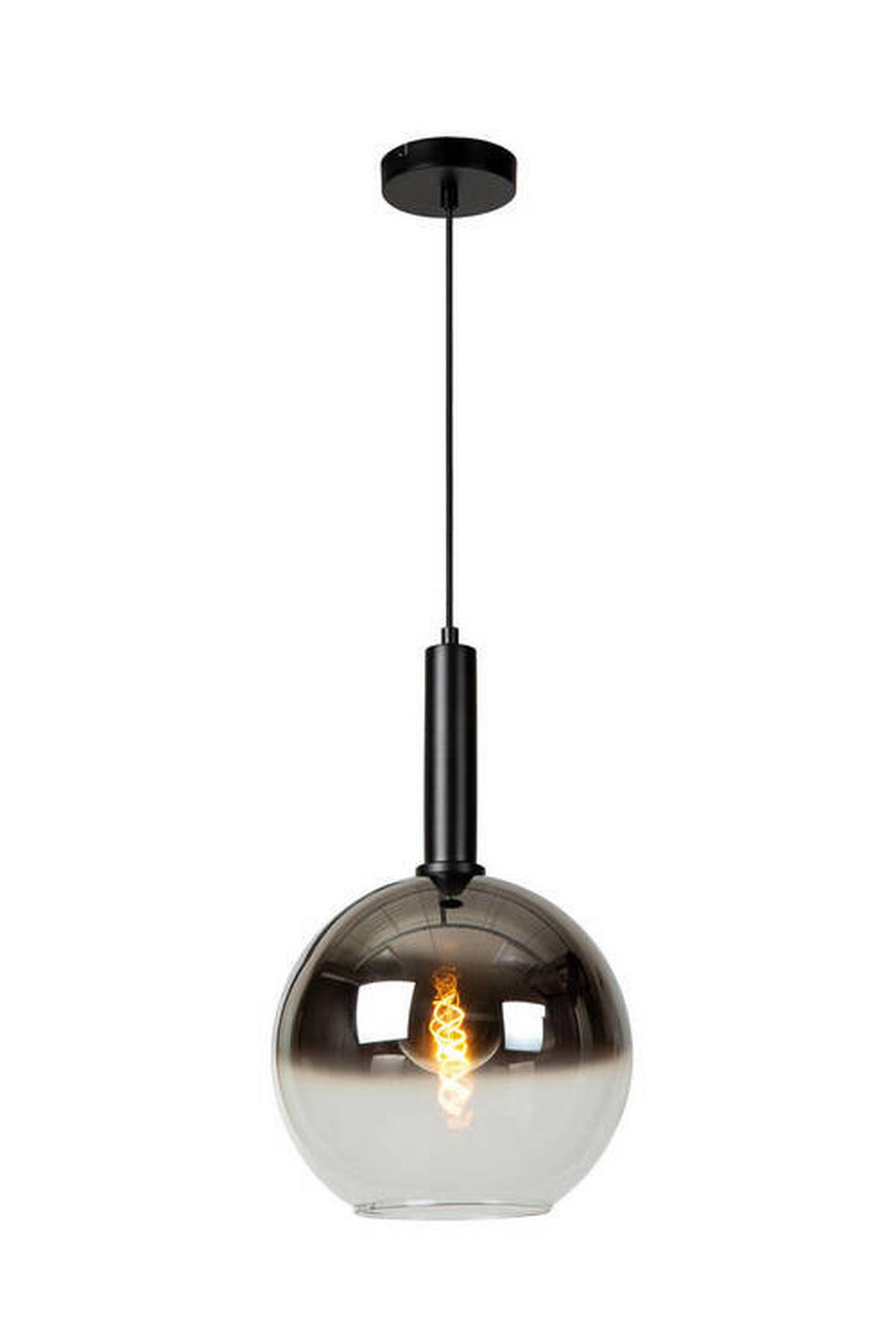 LAMPA WISZĄCA 45402/30/30 MARIUS - czarny, Design, szkło (30/30/150cm) - Lucide