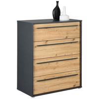 Comodă ADRIANO 2 - stejar Artisan/antracit, Trend, material pe bază de lemn (80/94,8/41,2cm) - Modern Living