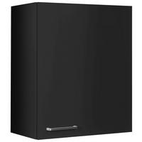Küchenoberschrank Touch Schwarz - Edelstahlfarben/Schwarz, MODERN, Holzwerkstoff (60/72/35cm) - Nobilia