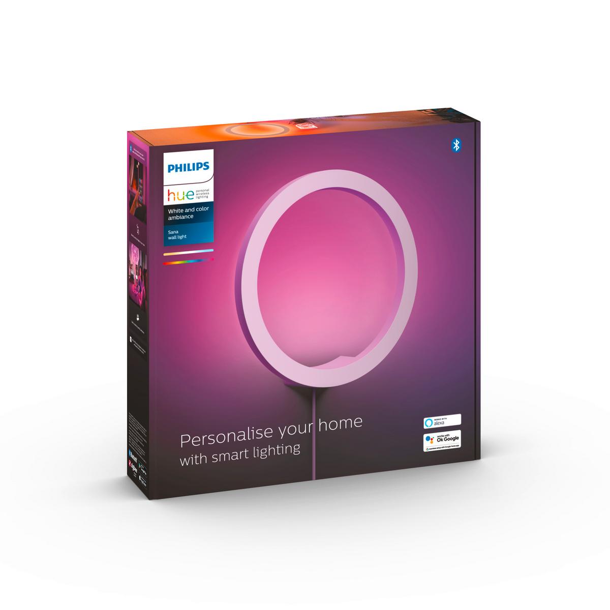 KINKIET LED 34340500 HUE SANA WALL PHILIPS - biały, Basics, metal (25,5/25,5/5,2cm) - Philips HUE
