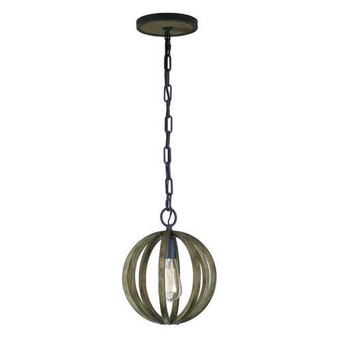Viseća Svjetiljka Allier Fe-Allier-P-Ww - boje hrasta, Konvencionalno, drvo/metal (25.4/47cm) - Elstead Lighting