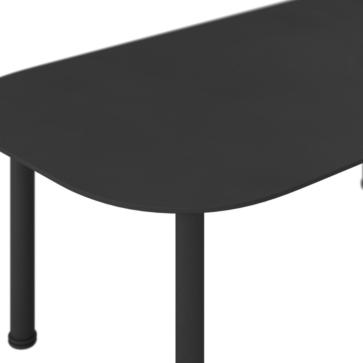 Loungegarnitur Charlotta Creme Metall/Outdoorstoff +Abdeckung - Creme/Schwarz, MODERN, Textil/Metall (242,5/78/75,5cm) - Bessagi Garden