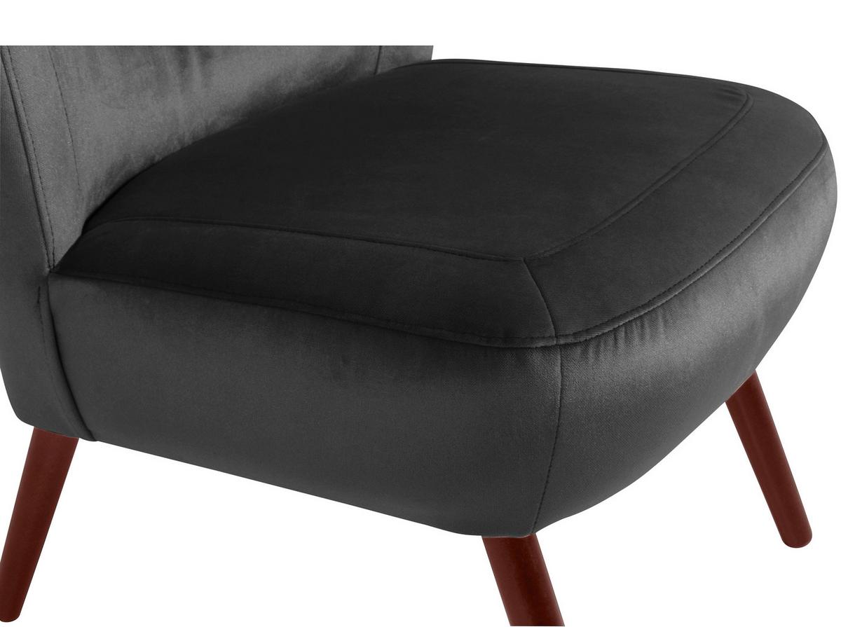 SESSEL SARI - Anthrazit/Nussbaumfarben, Design, Holz/Holzwerkstoff (70/86/69cm) - Max Winzer
