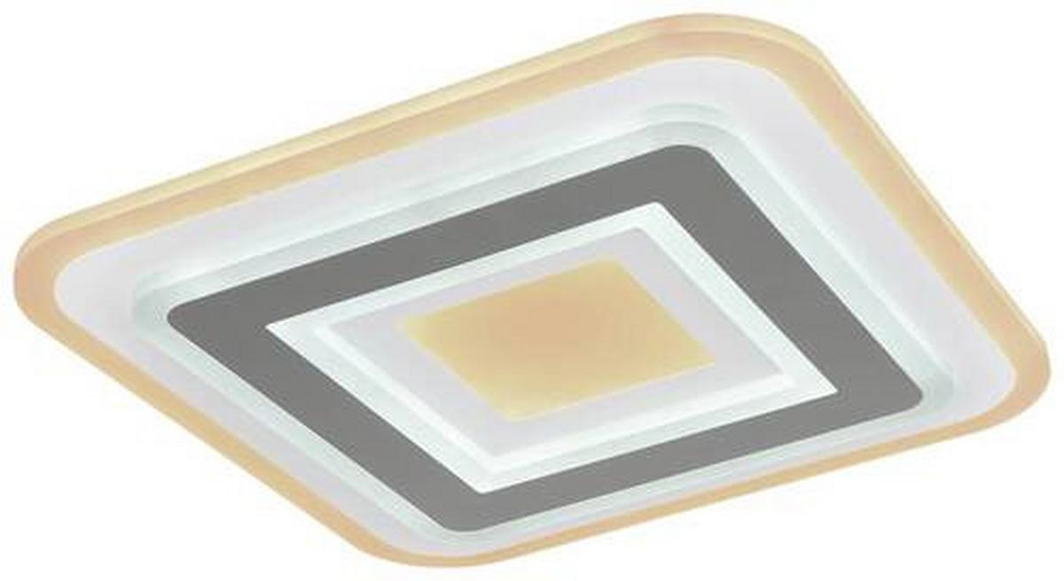 LED-Deckenleuchte Sabatino in Anthrazit/Weiß max. 36 Watt - Weiss/Anthrazit, Modern, Kunststoff/Metall (38/38/5,5cm)