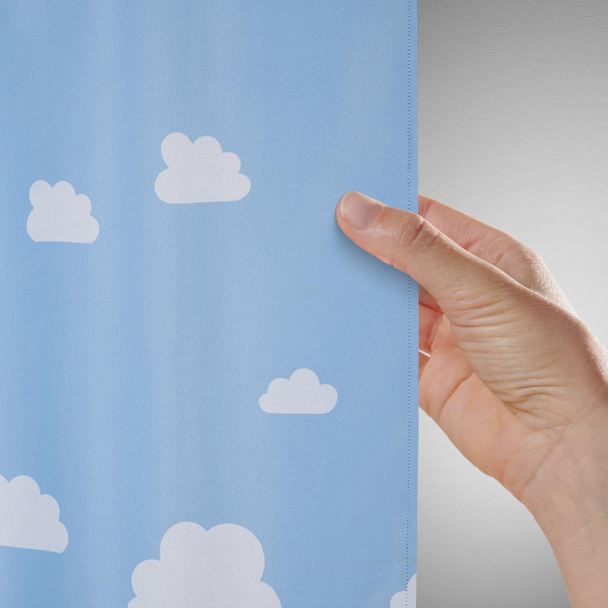Draperie opacă Oscar - albastru, Konventionell, textil (135/245cm) - Mömax