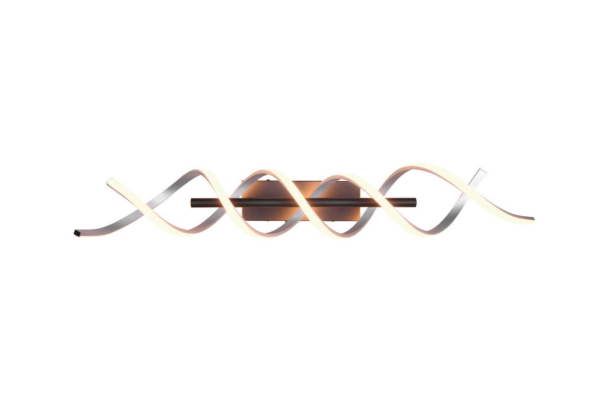 LAMPA SUFITOWA LED 641810205 SEQUENCE - czarny/kolor aluminiowy, Design, metal (90/14,5/20,5cm) - Trio Leuchten