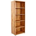 Pisarniški Regal Profi - hrast/krom, Moderno, umetna masa/leseni material (75/185/35cm) - Mömax modern living