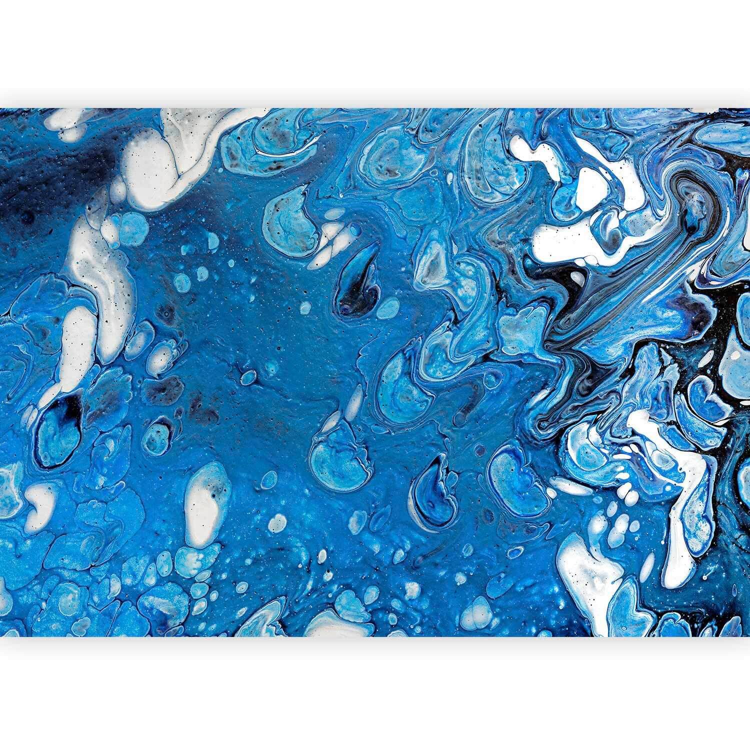Fototapeta Blue Stream, 350x245cm - modra/bela, Trendi, tekstil (350/245cm) - artgeist
