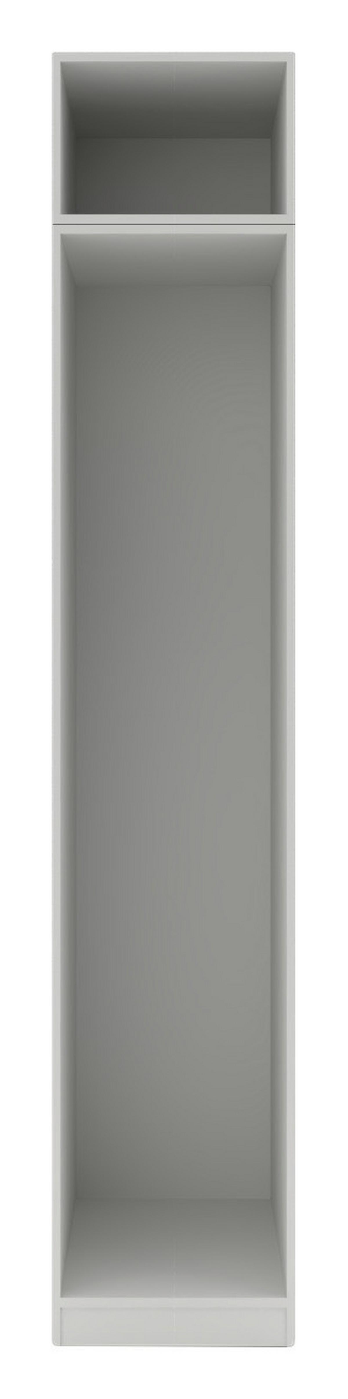 Korpus Omare Za Oblačila Unit - bela, Moderno, leseni material (45,6/242,2/56,5cm) - Based