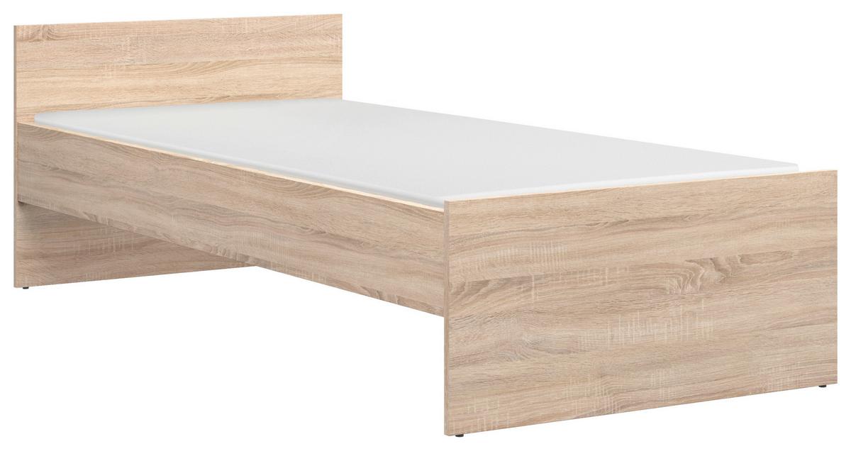 Bett Nepo Plus ca. 90x200 cm Sonoma Eiche - Sonoma Eiche, MODERN, Holz/Holzwerkstoff (90/200cm) - MID.YOU