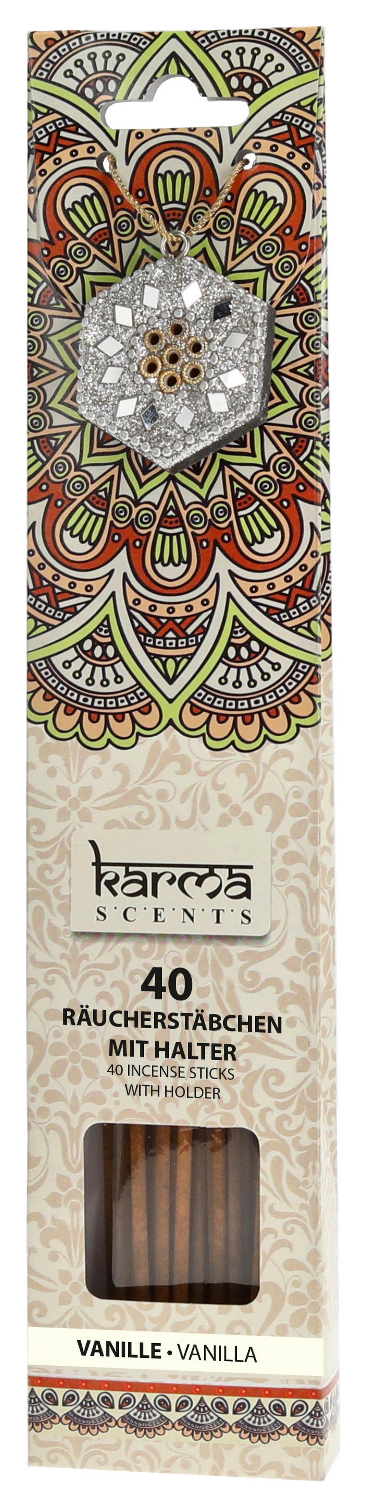 Räucherstäbchen Karma diverse Düfte - Pink/Gelb, Basics, Holz (6,5/30/2,3cm)