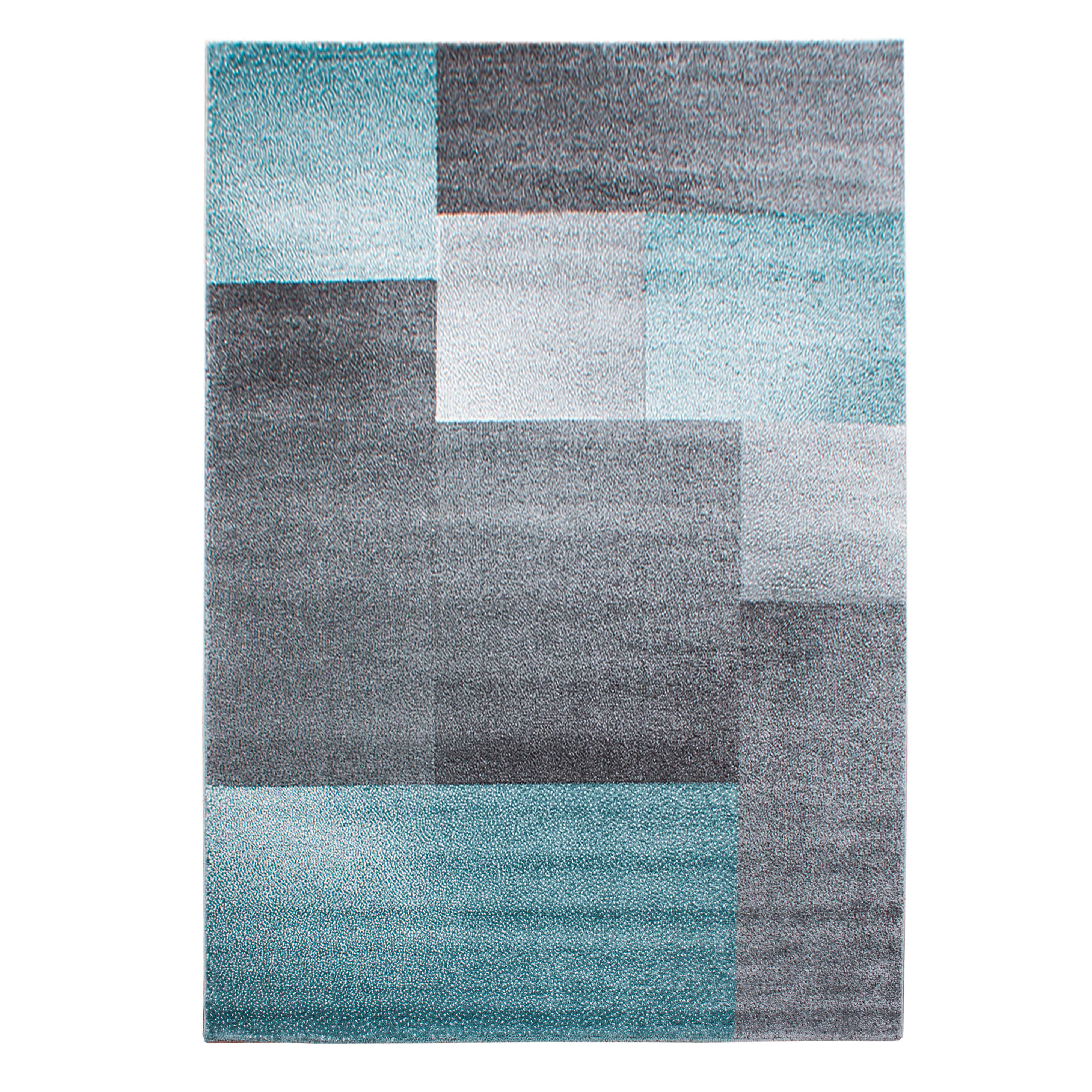 Webteppich Lucca Blau ca. 140x200cm - Blau, Trend, Textil (140/200cm) - Novel