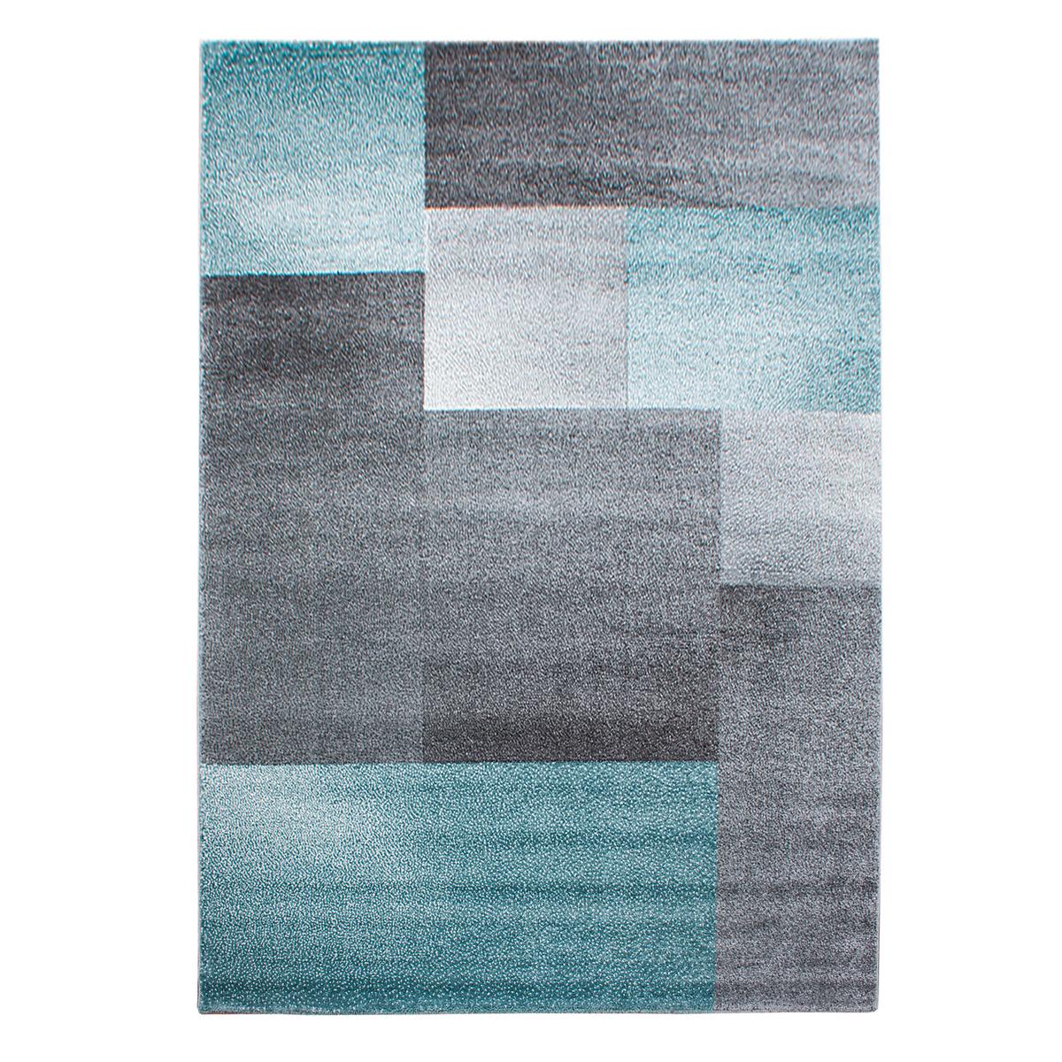 Webteppich Lucca Blau ca. 140x200cm - Blau, Trend, Textil (140/200cm) - Novel